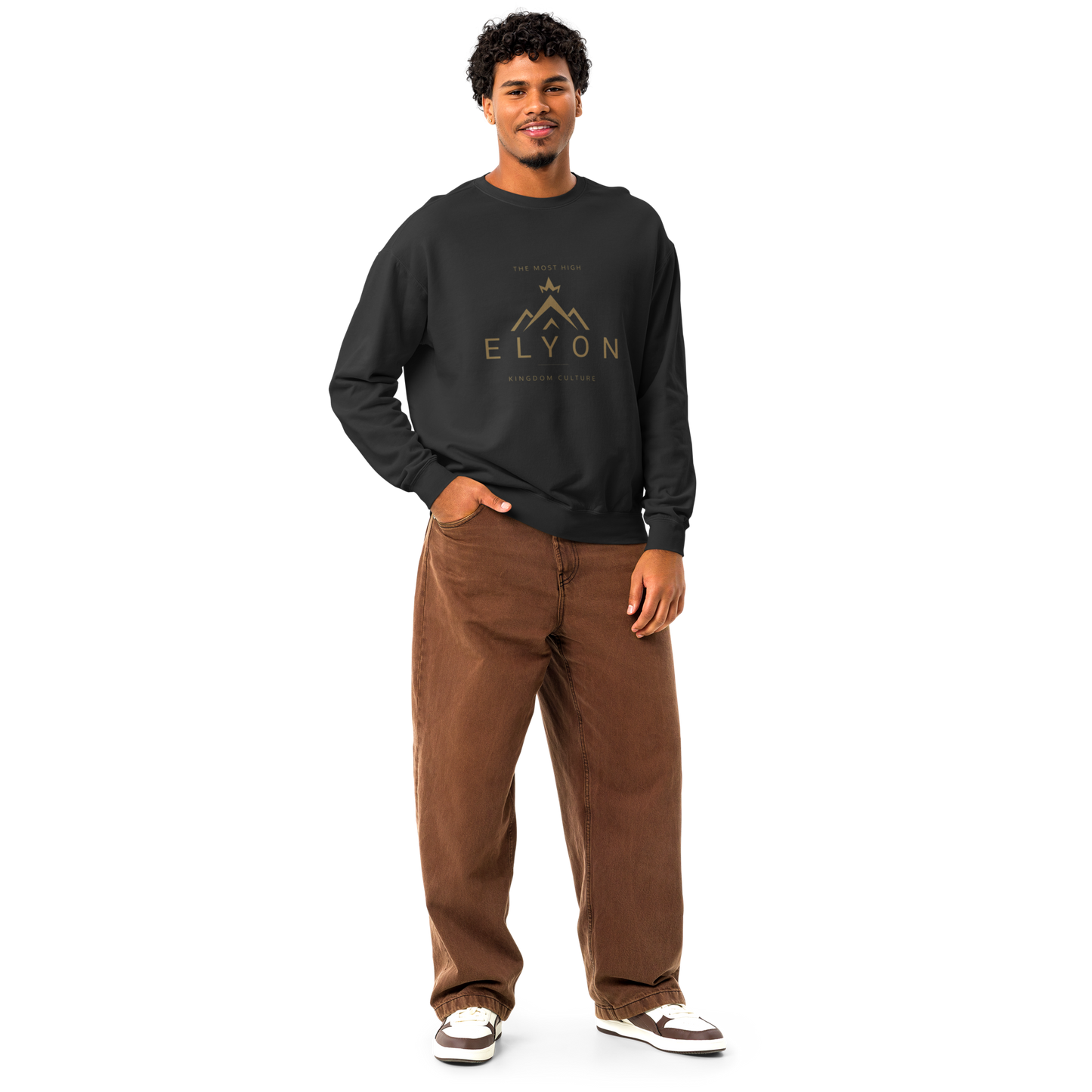 Garment-Dyed Fleece Crewneck