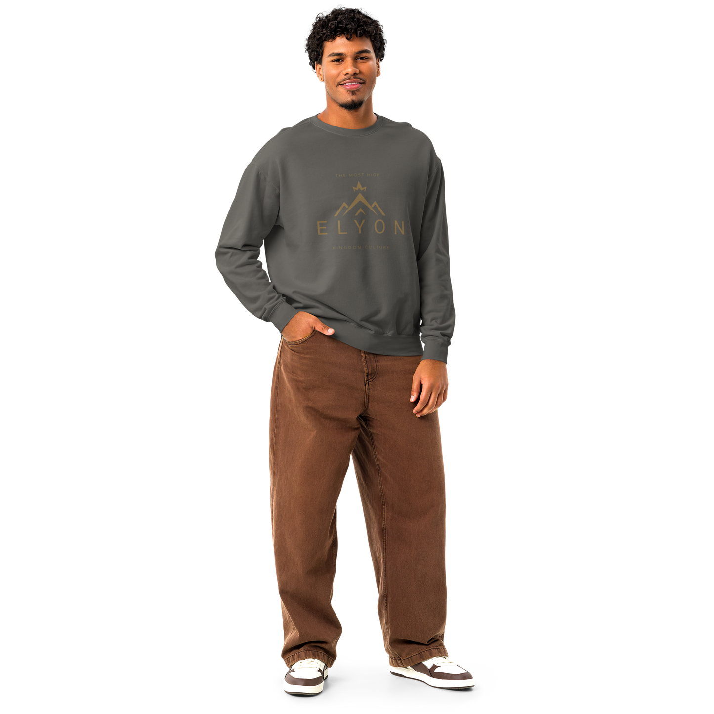Garment-Dyed Fleece Crewneck